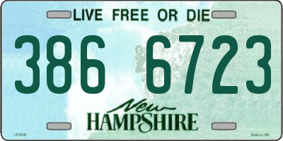 NH license plate 3866723