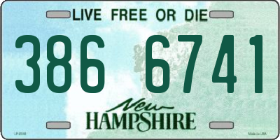 NH license plate 3866741