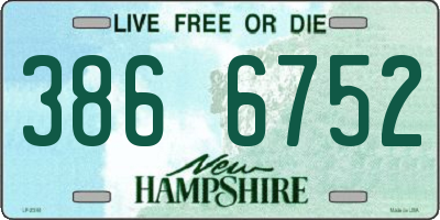 NH license plate 3866752