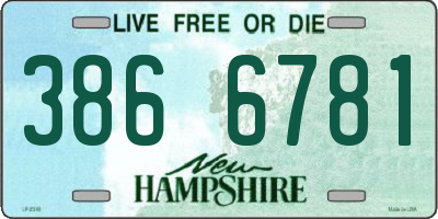 NH license plate 3866781