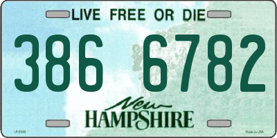 NH license plate 3866782