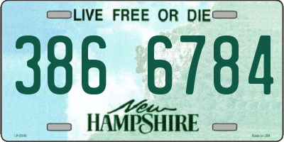 NH license plate 3866784