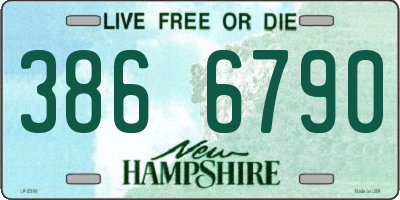 NH license plate 3866790