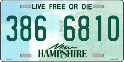 NH license plate 3866810