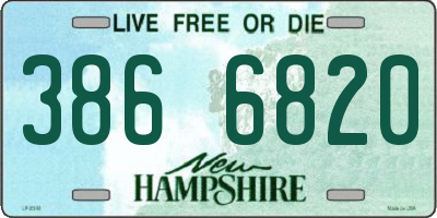 NH license plate 3866820