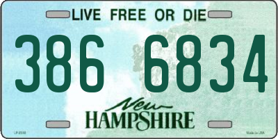 NH license plate 3866834