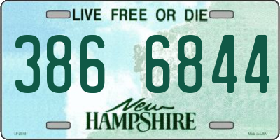 NH license plate 3866844