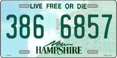 NH license plate 3866857