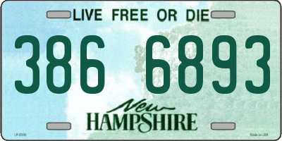 NH license plate 3866893