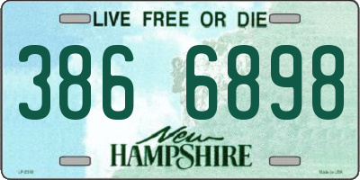 NH license plate 3866898