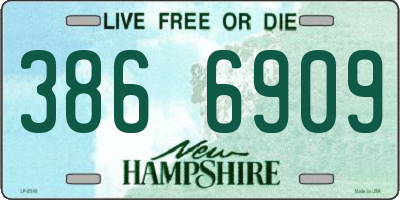 NH license plate 3866909