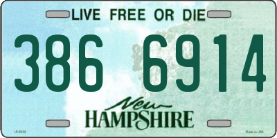 NH license plate 3866914