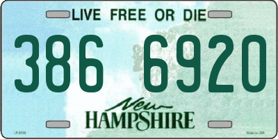 NH license plate 3866920