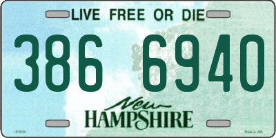 NH license plate 3866940