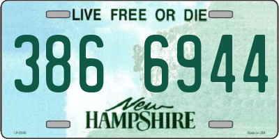 NH license plate 3866944