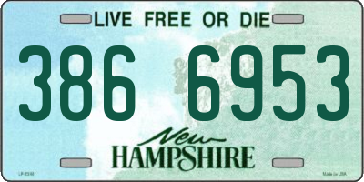 NH license plate 3866953
