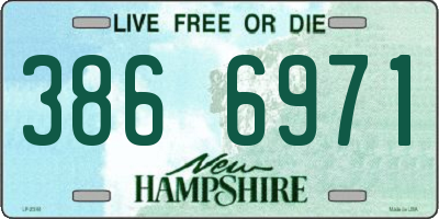 NH license plate 3866971