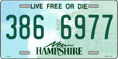 NH license plate 3866977