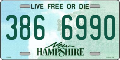 NH license plate 3866990