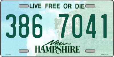 NH license plate 3867041