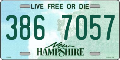 NH license plate 3867057