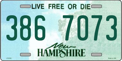 NH license plate 3867073