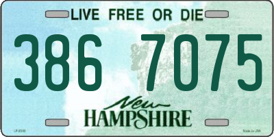 NH license plate 3867075
