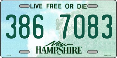 NH license plate 3867083