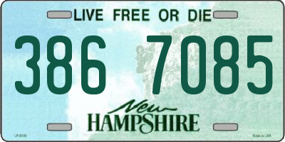 NH license plate 3867085