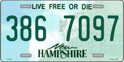 NH license plate 3867097