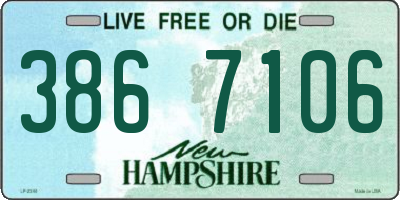 NH license plate 3867106