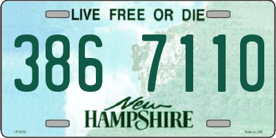 NH license plate 3867110