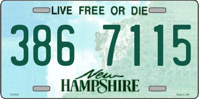 NH license plate 3867115