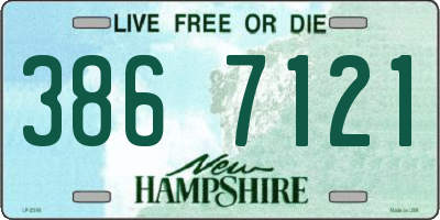 NH license plate 3867121