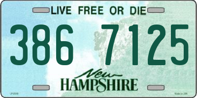 NH license plate 3867125