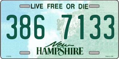 NH license plate 3867133