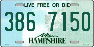 NH license plate 3867150