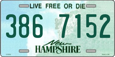NH license plate 3867152