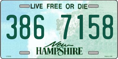 NH license plate 3867158