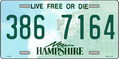 NH license plate 3867164