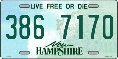 NH license plate 3867170