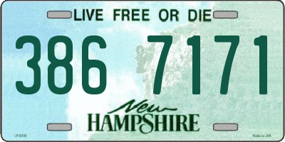NH license plate 3867171