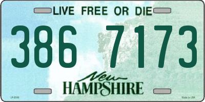 NH license plate 3867173