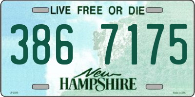 NH license plate 3867175