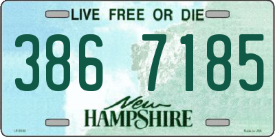 NH license plate 3867185