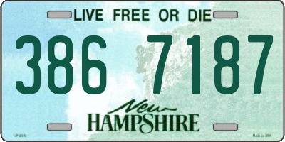 NH license plate 3867187