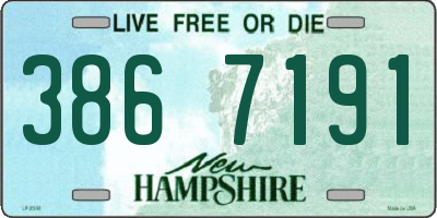 NH license plate 3867191