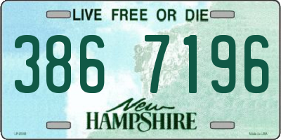 NH license plate 3867196