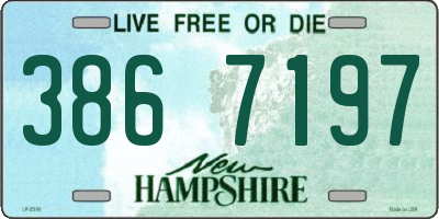 NH license plate 3867197
