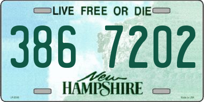 NH license plate 3867202